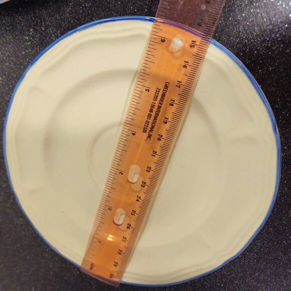 Vtg BrickOven Stoneware Mugs & saucer set 4pc Heritage Pattern Birds Flowers - Picture 9 of 11